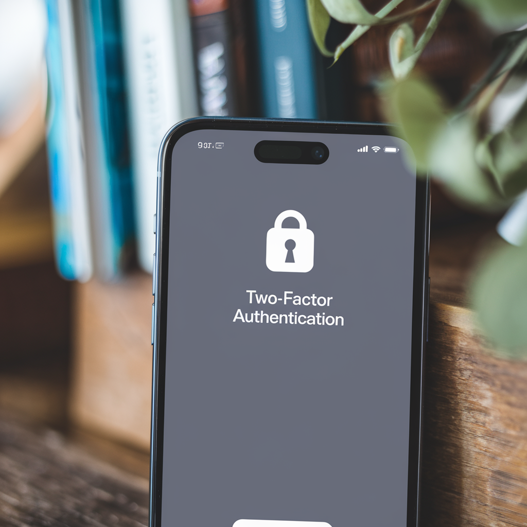 Smartphone affichant l'écran d'authentification à deux facteurs d'Instagram.
