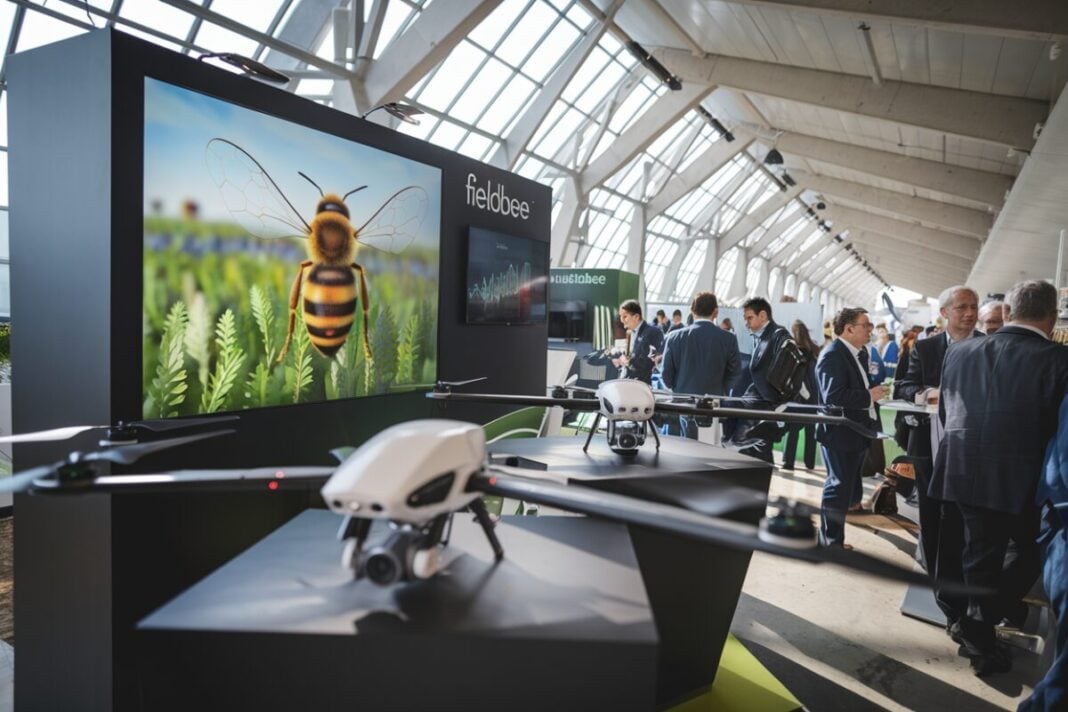 FieldBee Vision décroche l'or pour l'innovation numérique au LAMMA 2026 : un pas de géant pour l'agriculture Salon agricole moderne en France avec le stand de FieldBee Vision.