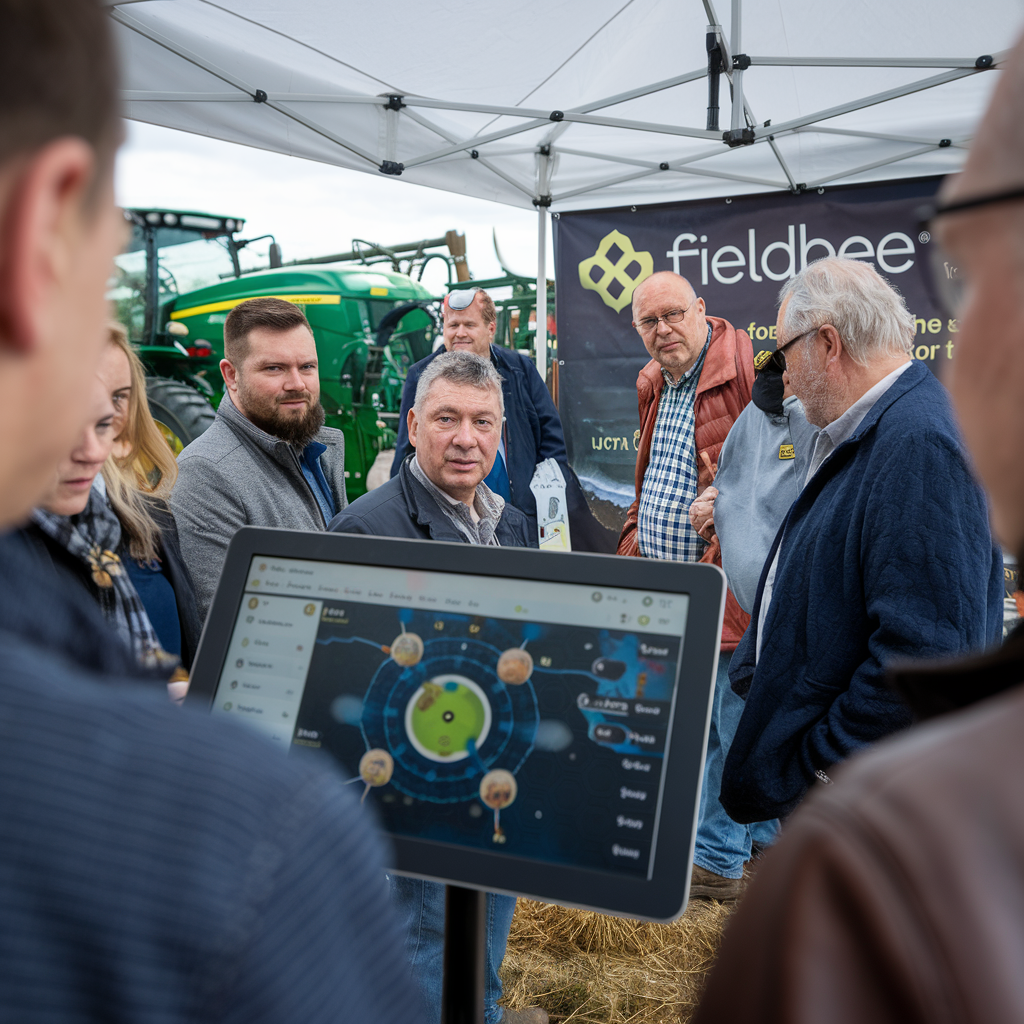 Système GPS avancé de FieldBee Vision en démonstration.