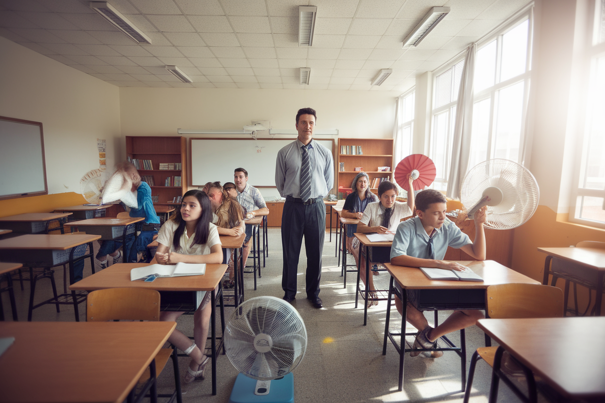 Quand la chaleur en classe devient un sujet de santé et d'organisation familiale