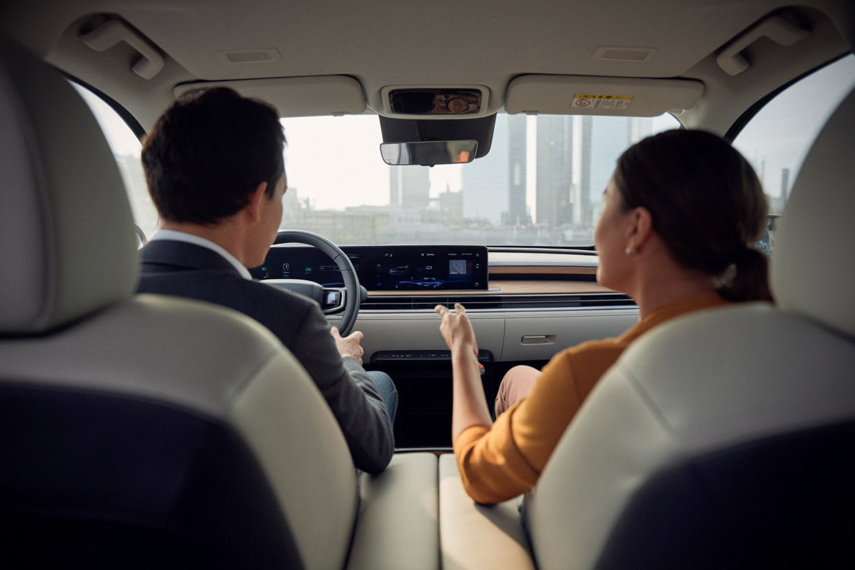 Habitacle premium de SUV électrique avec écran numérique moderne