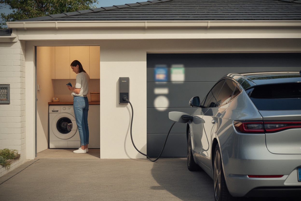 Recharge de voiture électrique programmée pendant les heures moins chères