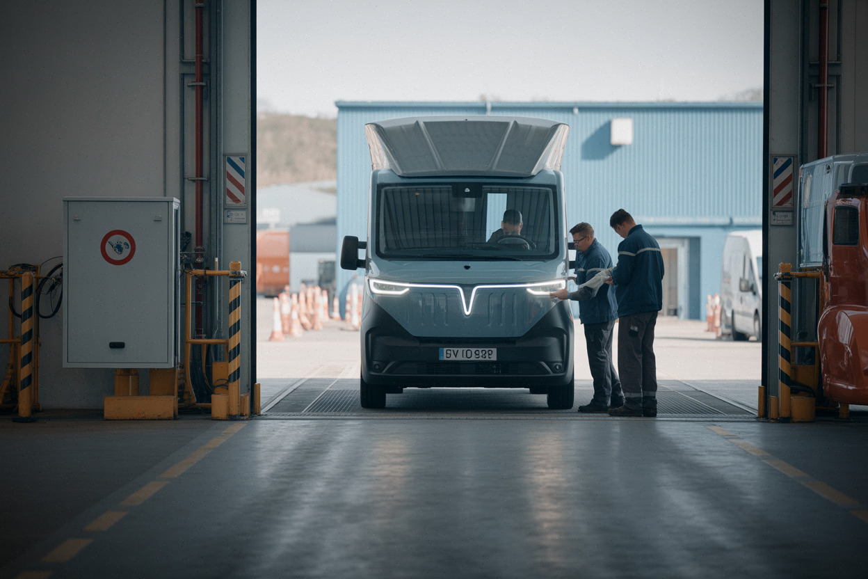 Dépôt européen testant le méthanol pour des véhicules utilitaires électriques