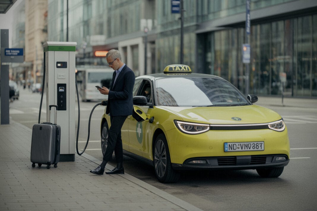 16dd36f0a52df965 5 500 € de prime, 2026 en ligne de mire, les taxis électriques testent la recharge que la France doit affronter